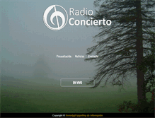 Tablet Screenshot of conciertoradio.com.ar